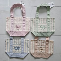 Trader Joe's Tote Striped Canva Mini