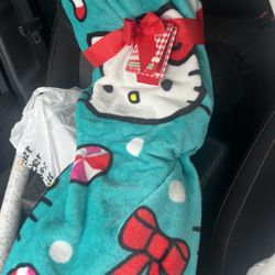 Christmas Hello Kitty Throw Jet