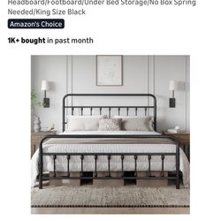 Metal King Bed Frame