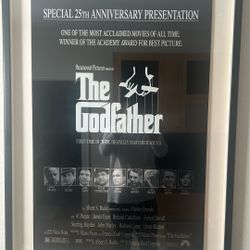 Original Vintage Framed Posters Godfather And Grease