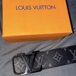 Designer-Inspired Monogram Belt – Black