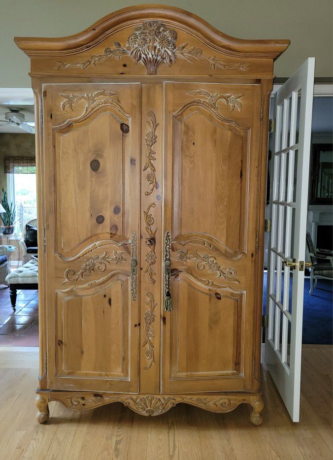 Solid Wood Armoire  ETHAN ALLEN