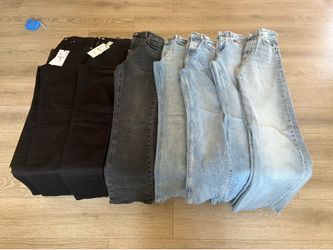 Zara Women’s Jeans Bundle – 9 Pairs – Size 36 & 34 – 2 New With Tags