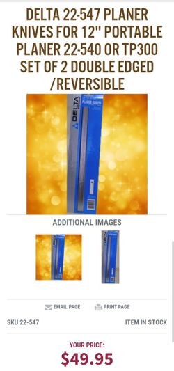 2 Planer Knives 12" No.22-547