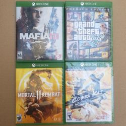 Xbox One - 4 Game's - Gta, Mafia, MK11,Cobra Kai 