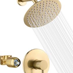 Sumerain Brushed Gold Shower-Faucet Set