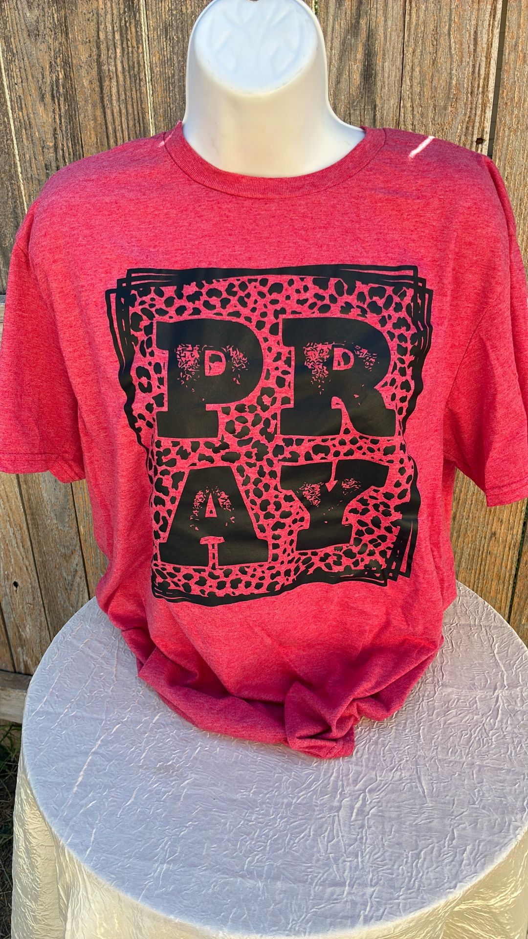 Red Pray Leaopard Size L
