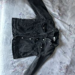 black denim jacket