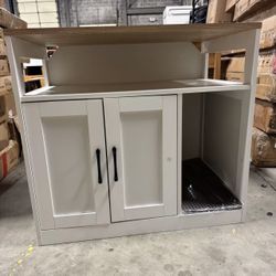 Cat Litter Box Enclosure, Hidden Litter Box Furniture with 2 Doors $70