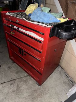 Racing Red Rolling Tool Cart