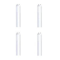 3 ft. Equivalent Cool White (4100K) G13 Plug and Play Linear LED Tube Light Bulb (4-Pack)