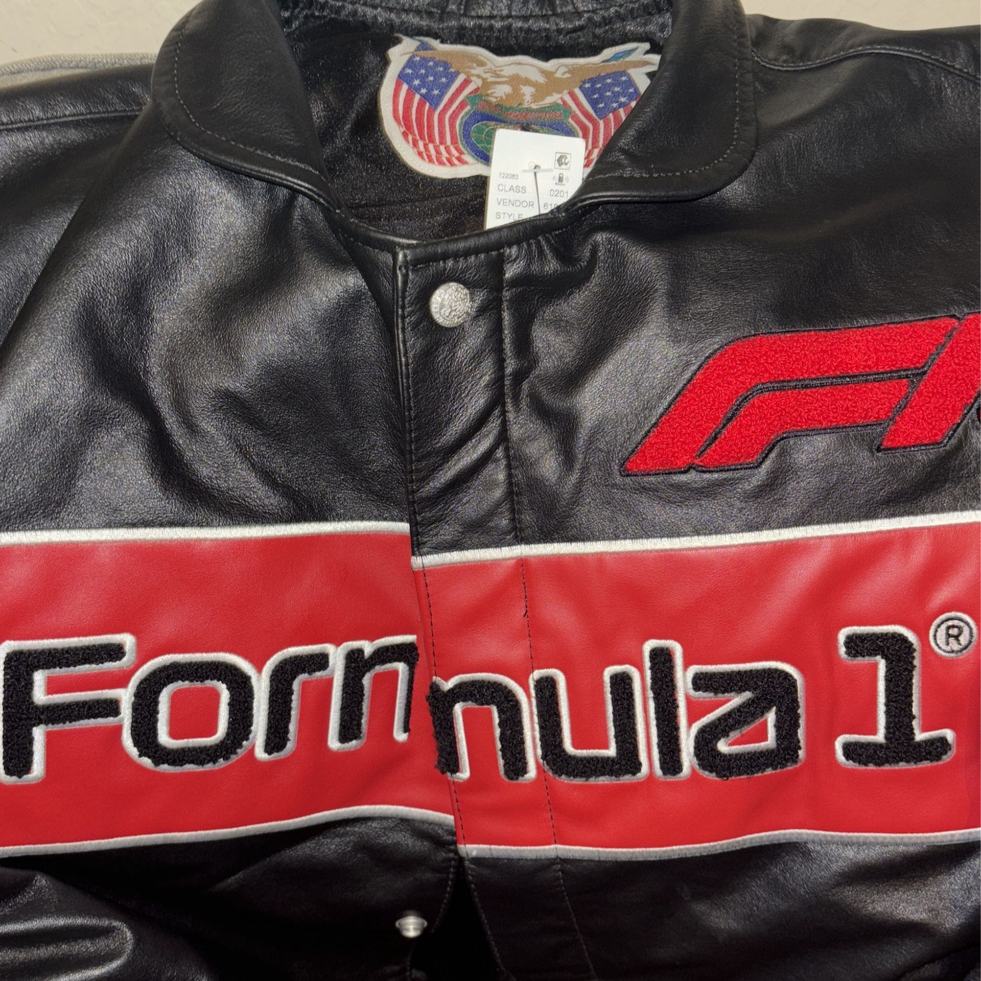 Formula 1 Collab  Jeff Hamilton Genuine Leather Official Signature Custom Limited Edition Jacket 