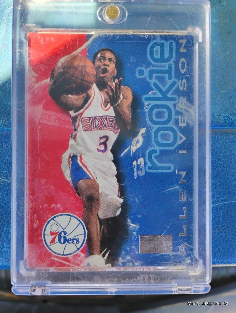 Allen Iverson ROOKIE Skybox And Topps Chrome