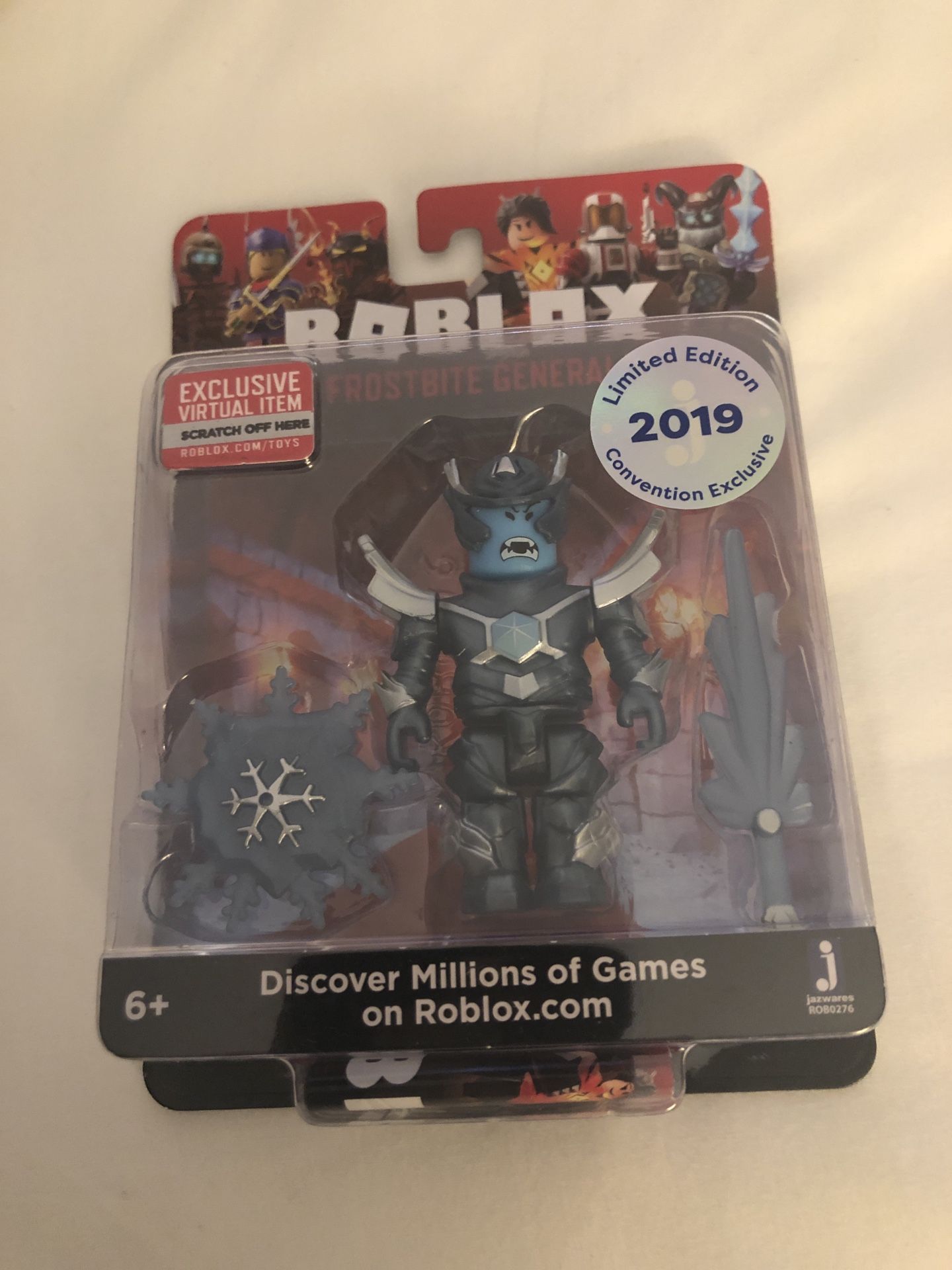 SDCC 2019 Limited Edition Convention Exclusive Roblox Frostbite General with Exclusive code