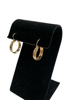 1" gold hoop earrings #32934