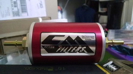 Canton Racing fuel filter for Fox Body mustang
