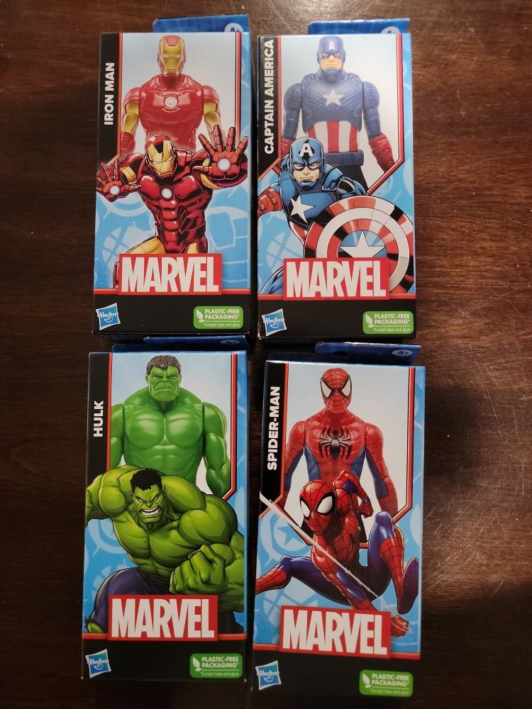 Hasbro Marvel Captain America, Hulk, IronMan And Spider-Man 