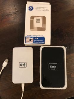 Qi Wireless charging pad with cable - android or iOS