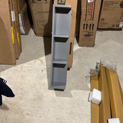 New *damaged 6” Open Shelf Twilight Gray