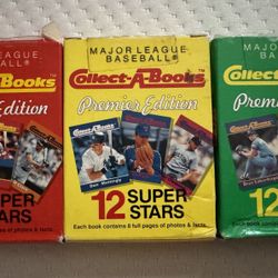 1990 MLB Collect A Books - 3 Boxes