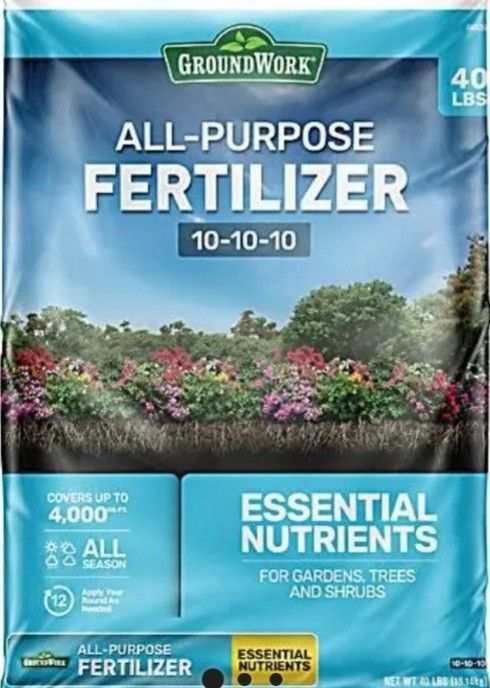 Groundwork 10-10-10 All Purpose Fertilizer 40lbs BRAND NEW BAG