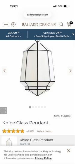 Ballard Designs 3 Khloe Pendant Lights