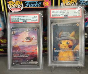 Pokemon PSA 10 Charizard and Pikachu Van Gogh