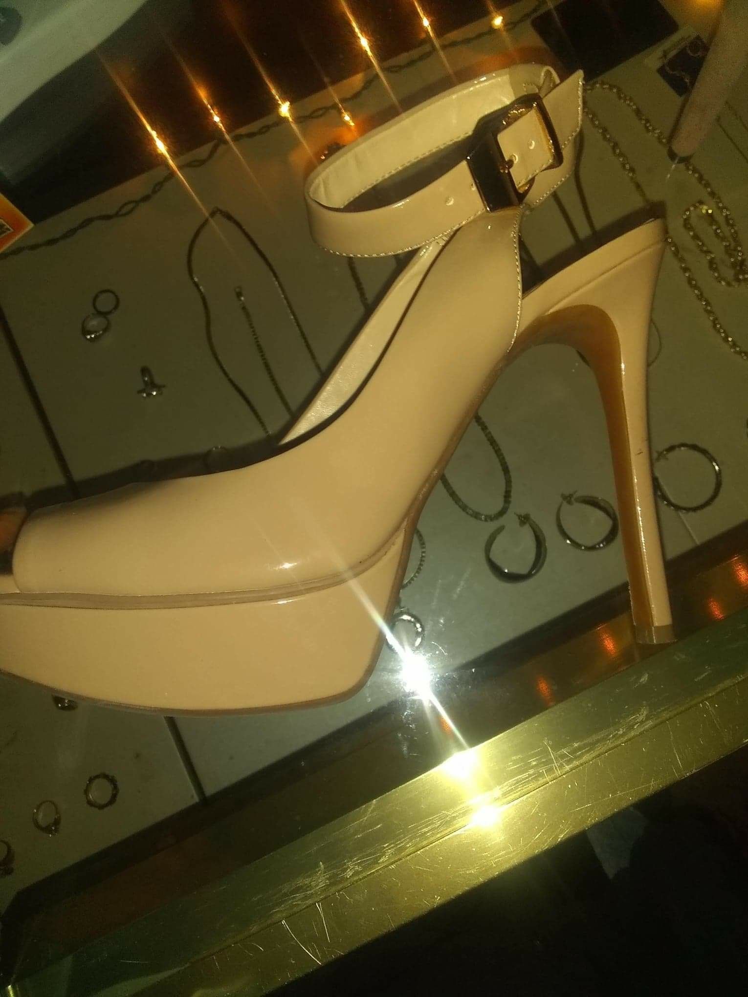 Cream heels