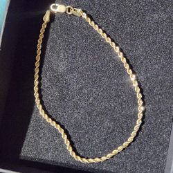 10K Gold Rope Bracelet