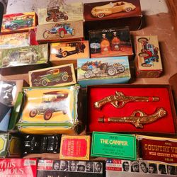 Variety Of Avon Antique Perfumes And Magazines