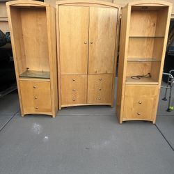 Solid Maple Armoire / Storage Unit