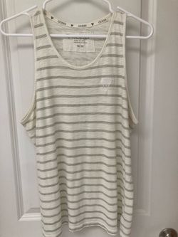 Guess Striped Tank Top Size Medium