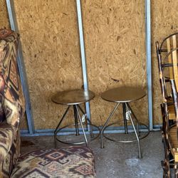 2 Adjustable Stools/End Tables