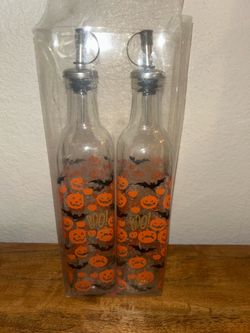 Halloween Oil & Vinegar Bottle Set of 2
