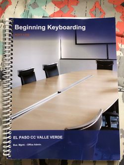 Beginning Keyboarding POFT 1329 used for El Paso Community College