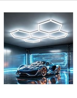 Hexagon Garage Light (5 Grid)