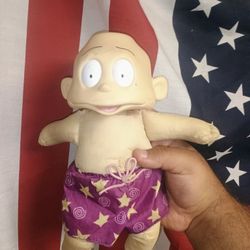 Vintage Mattel Rugrats 11” Dill Pickle doll 1998 “Purple swimsuit” Viacom