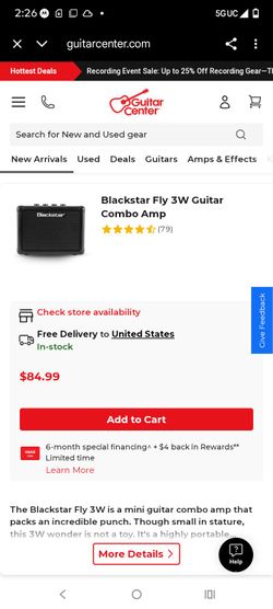 Black Star fly 3 amp