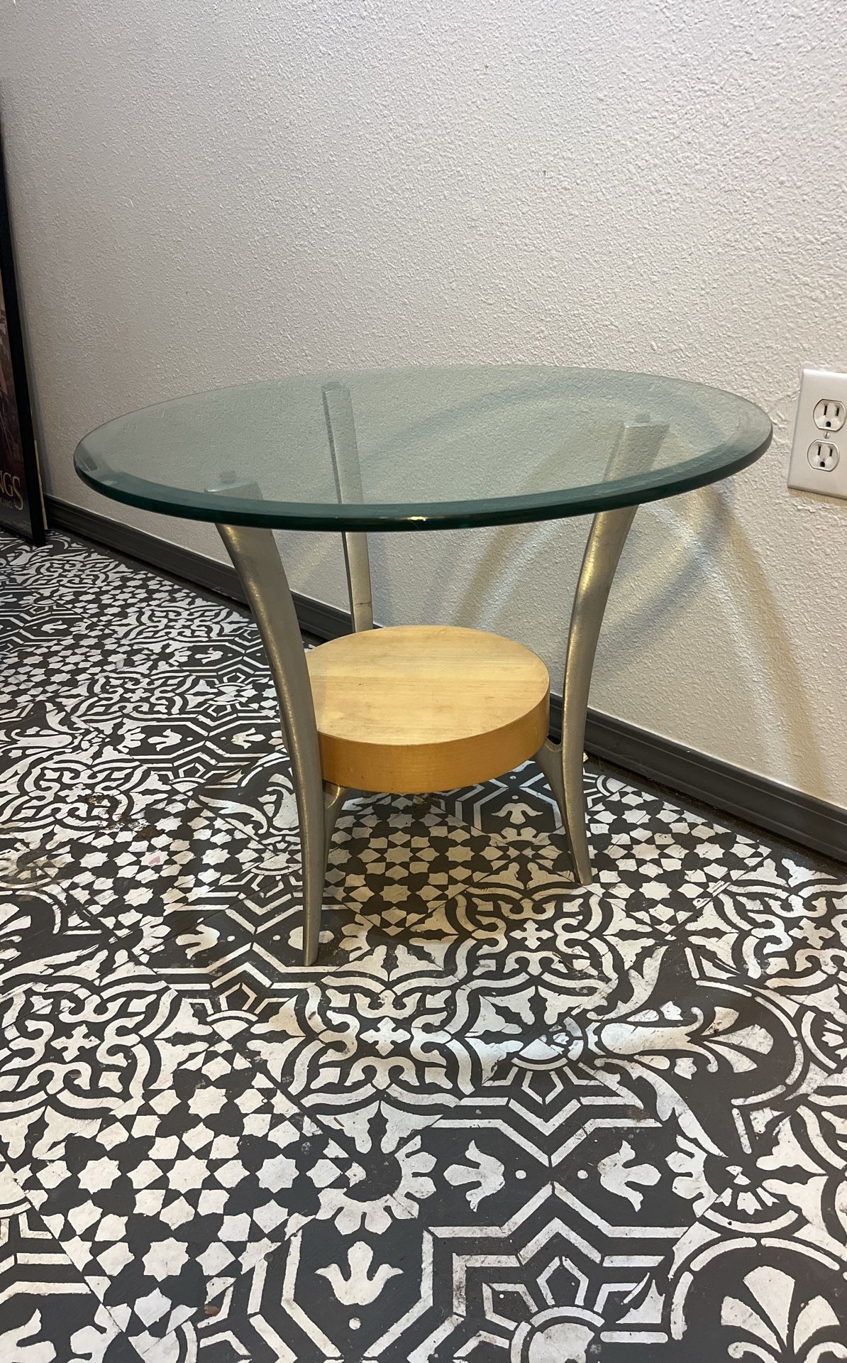 Glass End Table