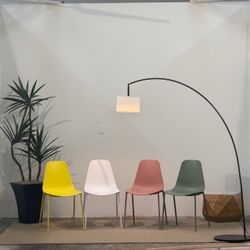 Multicolor Modern Dining Chairs — Curated Set of Four 🌴