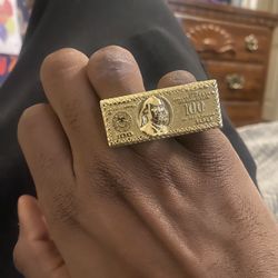 2 Finger Ring And Chain With Pendent