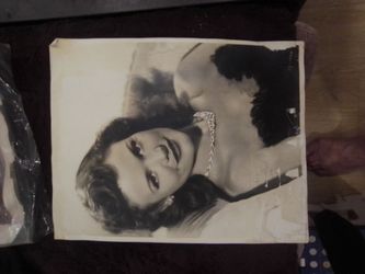 Vintage Black and White Glamour Portrait Photo