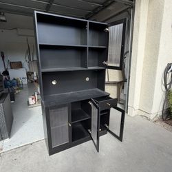 Black Kitchenette Cabinet  