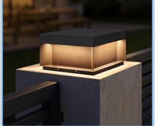 Outdoor Post Lights, 11.81" Pillar Lights Outdoor Hard Wired