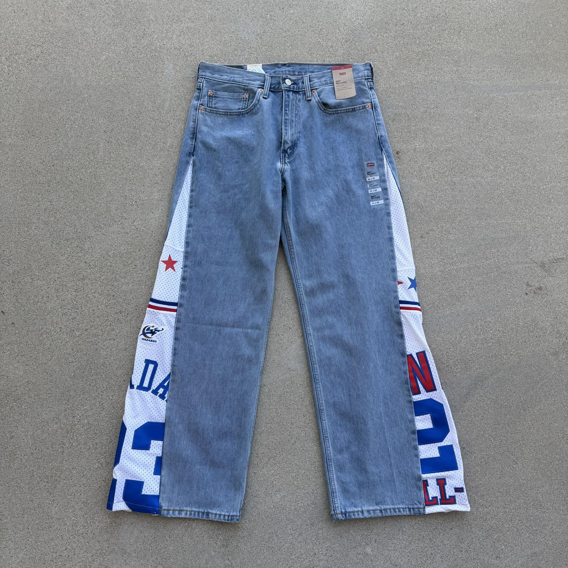Custom Jordan Jersey Jeans