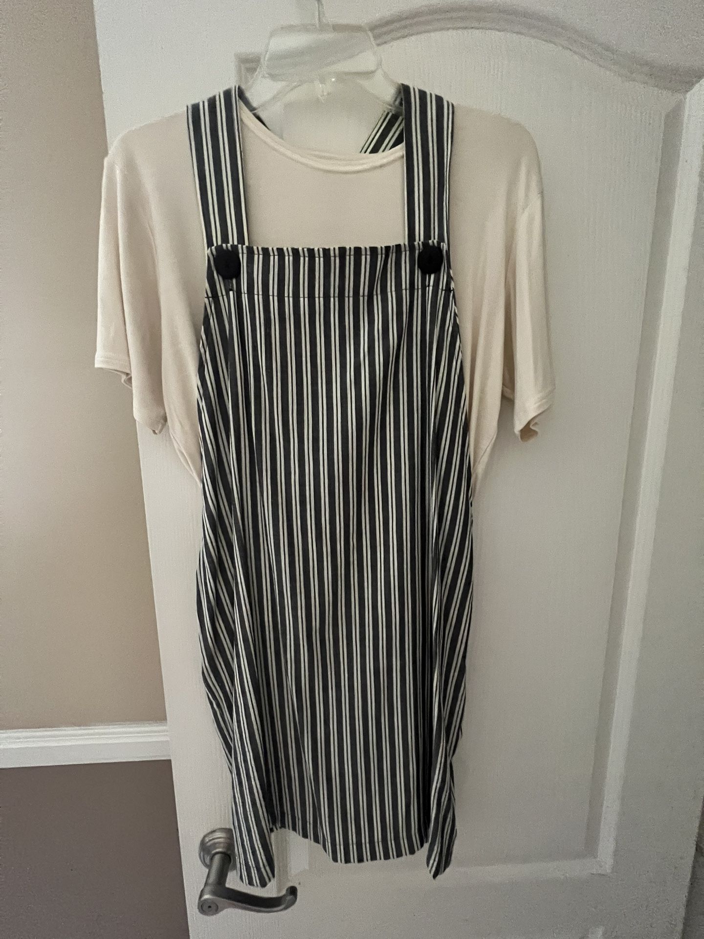 Rampage Overall Dress With Shirt Size 7/Medium