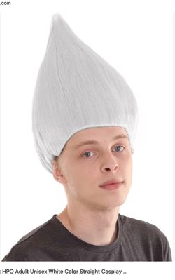 White Troll Wig