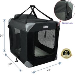 Foldable Soft Dog Crate 