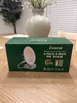 6-Pack 4” LED Recessed Ceiling Lights – Brand New
