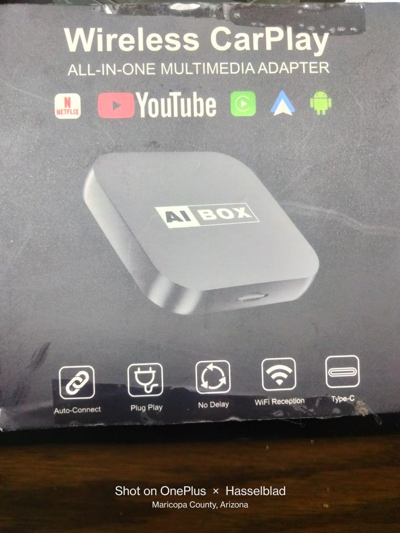 2025 AI Youtube/Netflix Carplay Adapter Box
